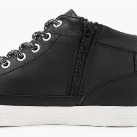 Gymboree Black Leather High Top Sneakers - Picture 3 of 8